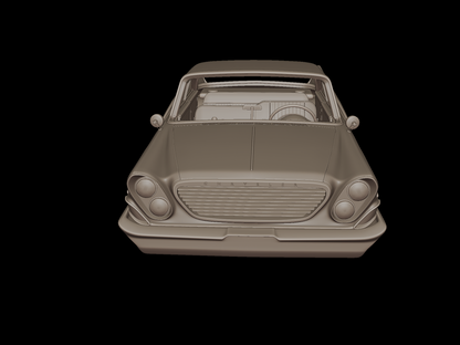 chrysler newport hardtop sedan 2 doors 1961 3d print model