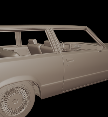 STL FILE chevrolet malibu classic 1980 two doors wagon - ARTISTIT