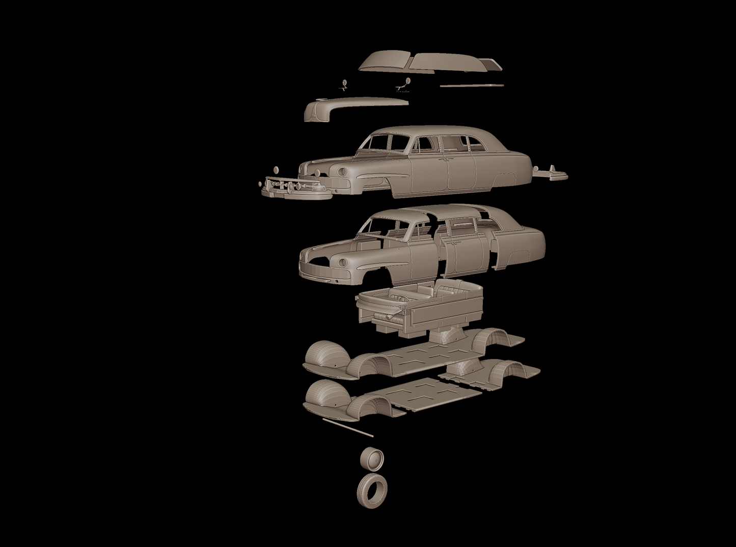 lincoln Cosmopolitan Presidential Limousine 1950  3d print model