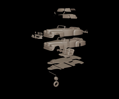 lincoln  Continental Convertible 1947 3d print model