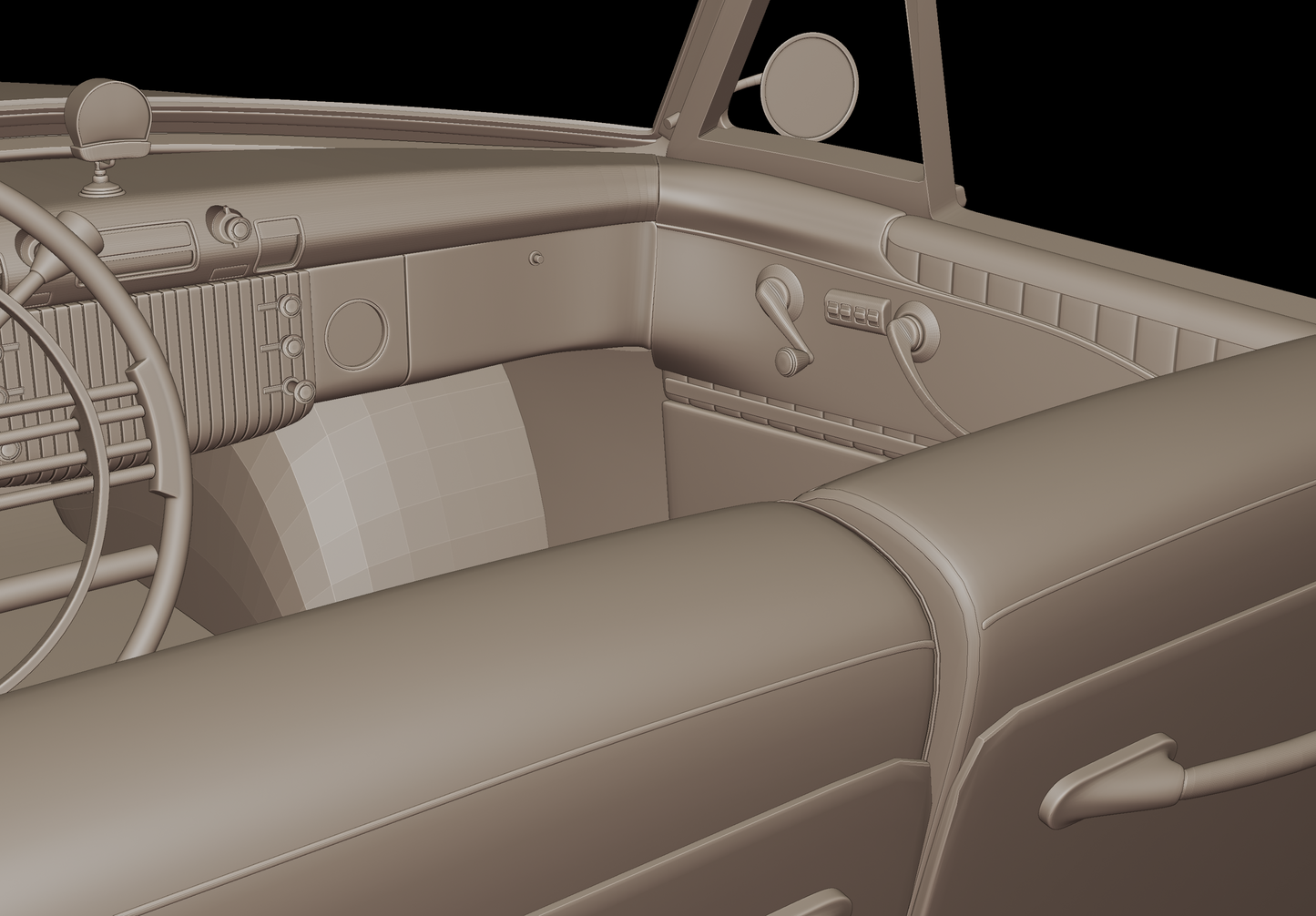 Buick Skylark Convertible 1953 3d print model