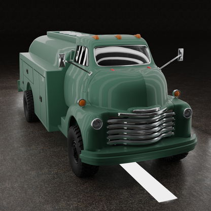 STL FILE CHEVROLET COE TRUCK 1949 V1 3D MODEL - ARTISTIT