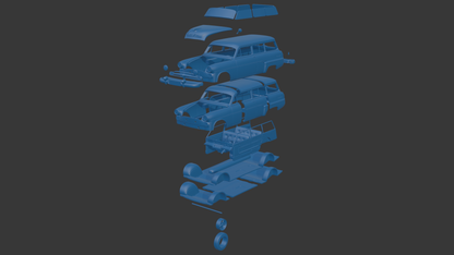 DODGE CORONET 1954  WAGON 3D PRINT MODEL