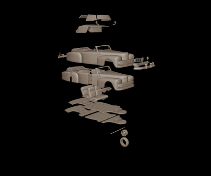 lincoln  Continental Convertible 1947 3d print model