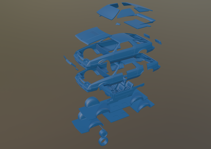 DODGE DAYTONA 1984 3D PRINT MODEL