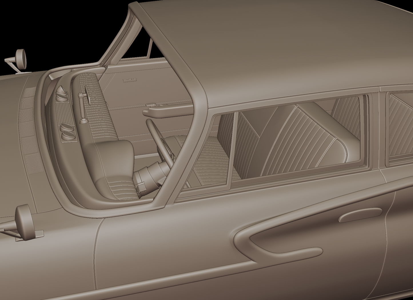cryslar newport  4 doors 1961 3d print model