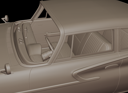 cryslar newport  4 doors 1961 3d print model