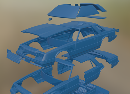 DODGE MIRADA 440 1980 3D PRINT MODEL
