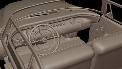 CHRYSLER 300b 1956 3D PRINT MODEL