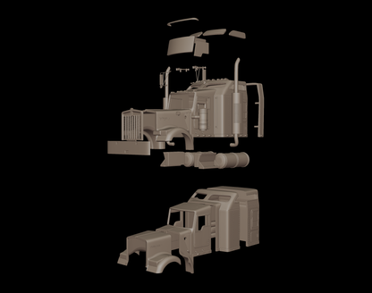 STL FILE kenworth_w900 2006 3d print model - ARTISTIT
