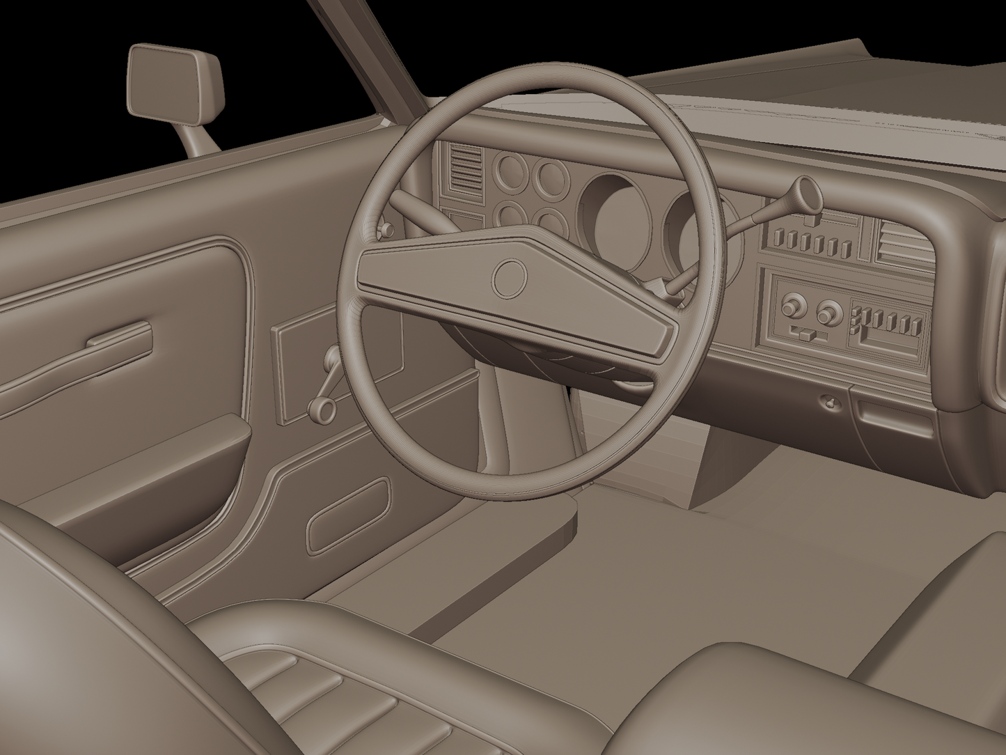 Crysler lebaron 1979 3d print model