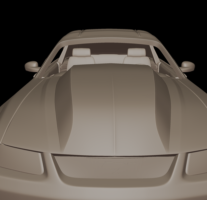 STL FILE custom ford mustang saleen 2001 3d print model - ARTISTIT