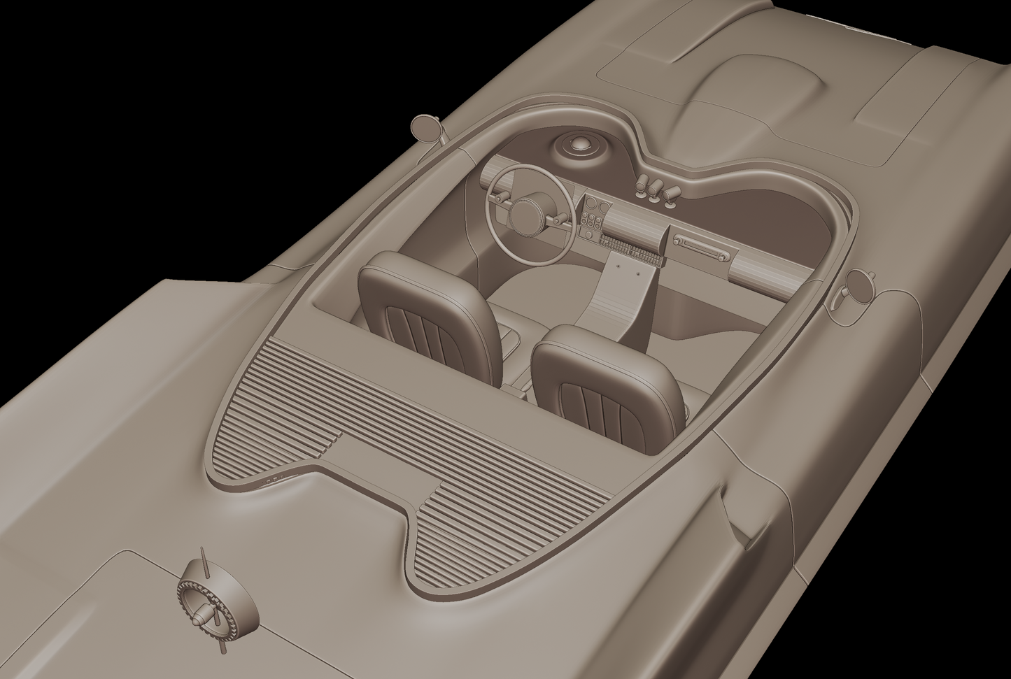 lincoln futura 1955 3d print model