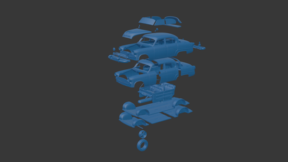 DODGE CORONET 1954 FOUR DOORS 3D PRINT MODEL
