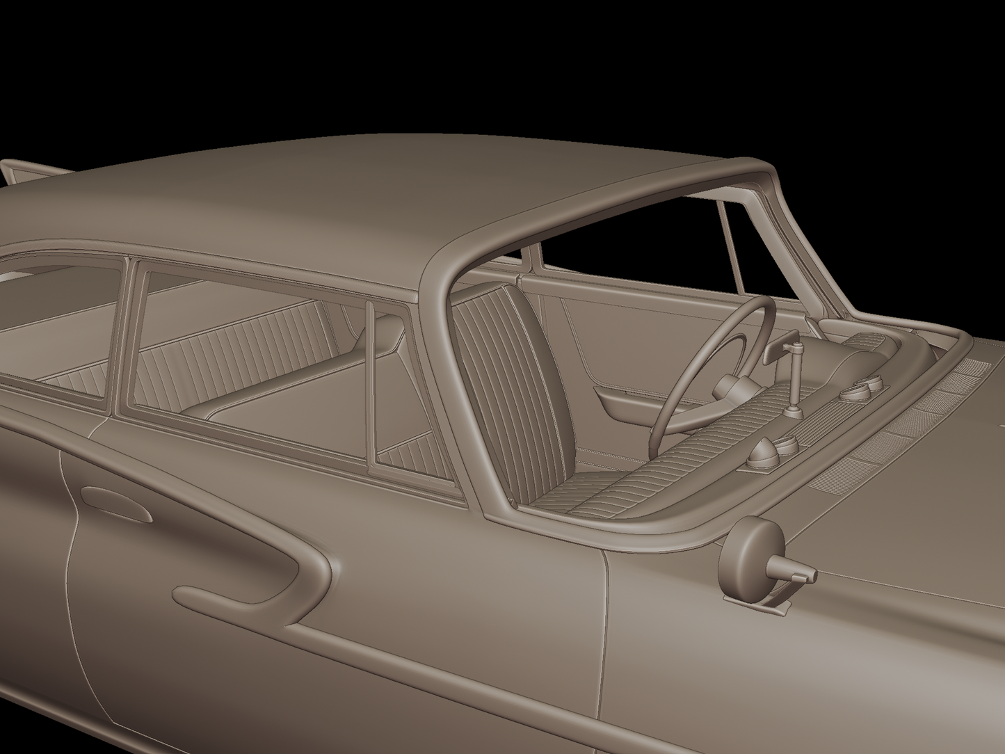chrysler newport hardtop sedan 2 doors 1961 3d print model