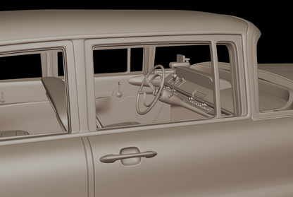Lincoln Premiere sedan 1956 3d print model
