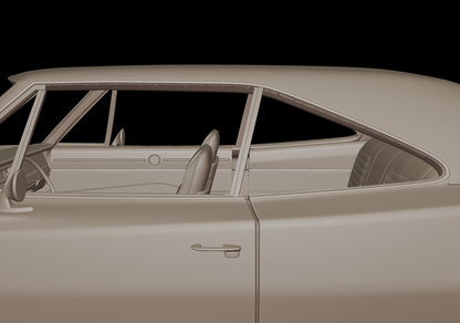 dodge charger 440 R/T 1970 3D PRINT MODEL