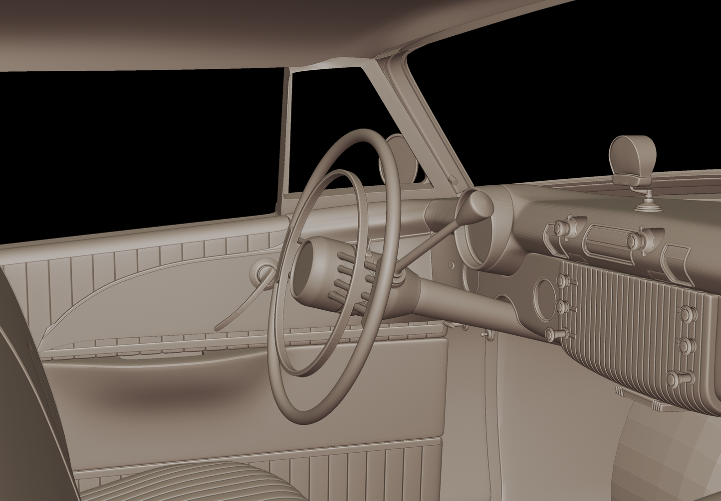 Buick Skylark Convertible 1953 3d print model
