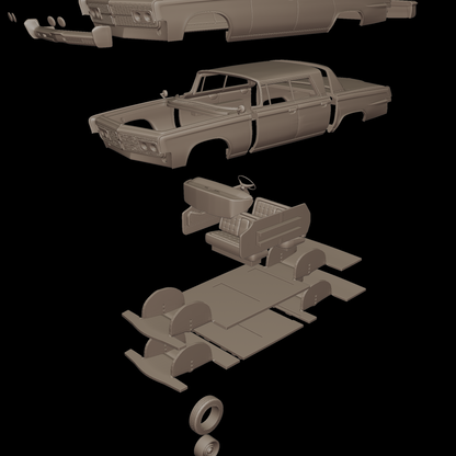 Chrysler Imperial Crown 1965 3D PRINT MODEL