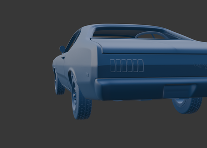 DODGE DART DEMON 340 1972 3D PRINT MODEL