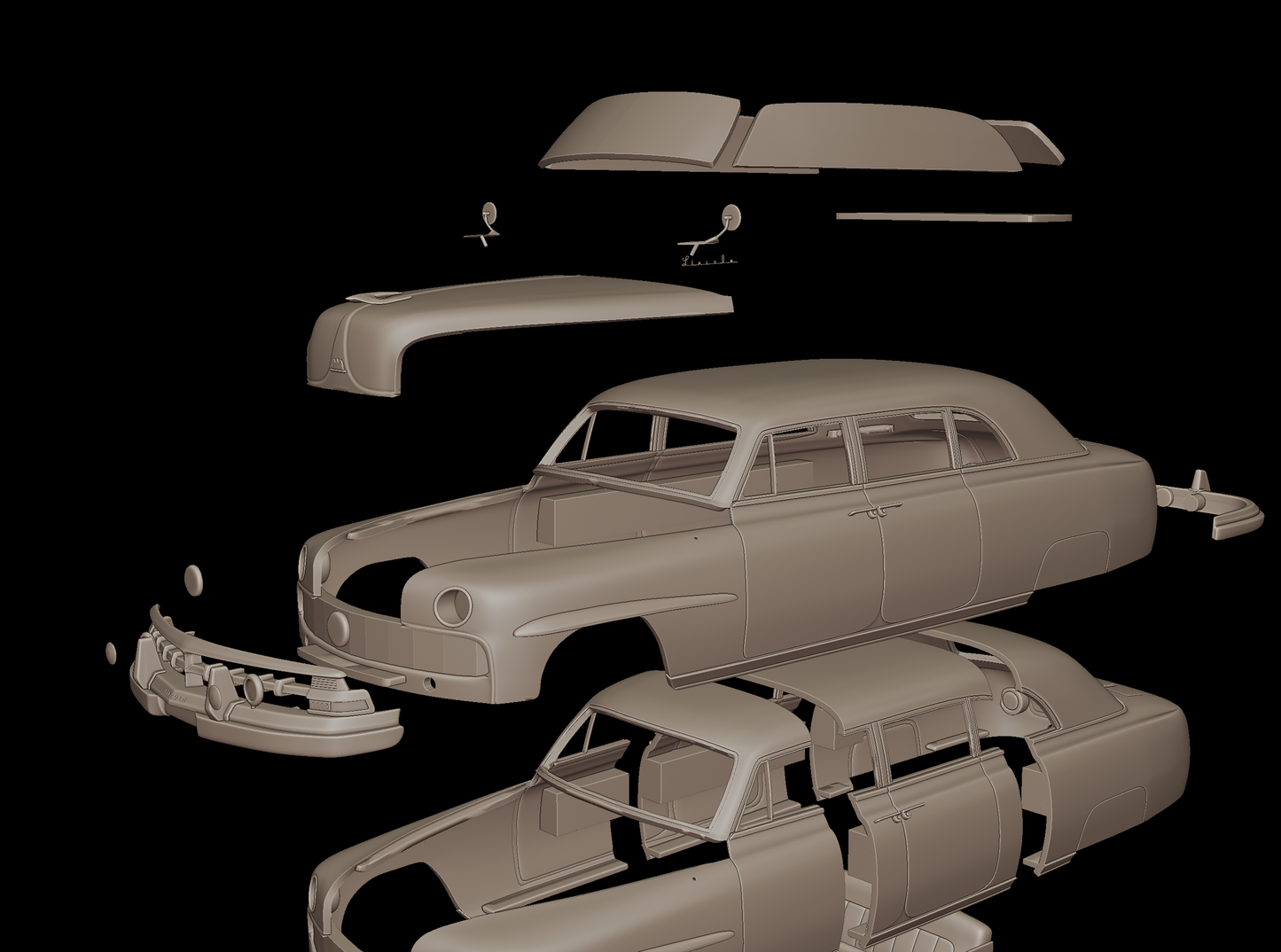 lincoln Cosmopolitan Presidential Limousine 1950  3d print model