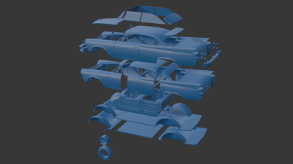 DODGE CORONET LANCER 1957 TWO DOORS 3D PRINT MODEL