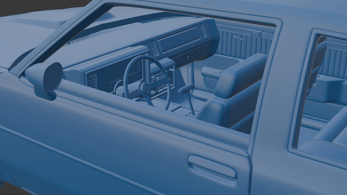 BUICK REGAL GNX 1987 3D PRINT MODEL