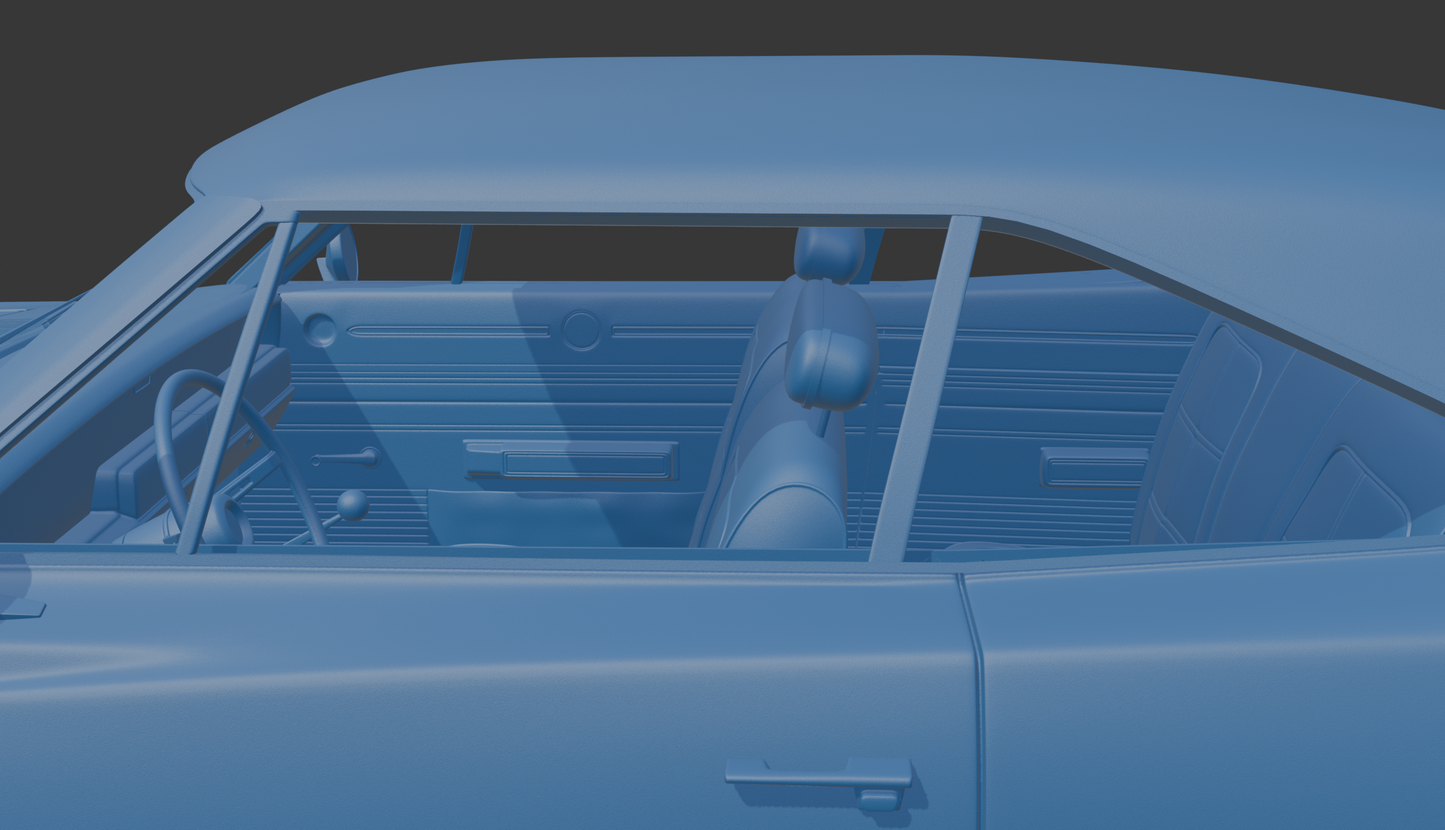 STL FILE Dodge Charger Daytona 1969 3D PRINT MODEL - ARTISTIT