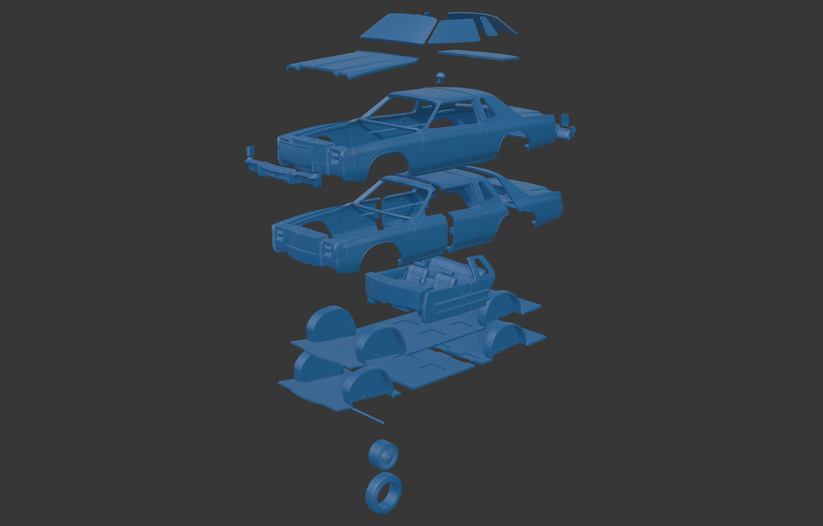 CHRYSLER CORDOBA 1979 3D PRINT MODEL