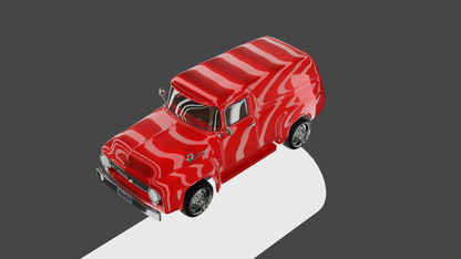 STL FILE 1956 Ford F100 Panel Truck - ARTISTIT