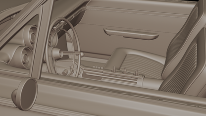 STL FILE Chrysler Turbine 1963 3D PRINT MODEL - ARTISTIT