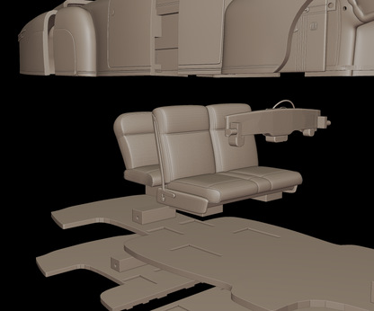 lincoln  Continental Convertible 1947 3d print model
