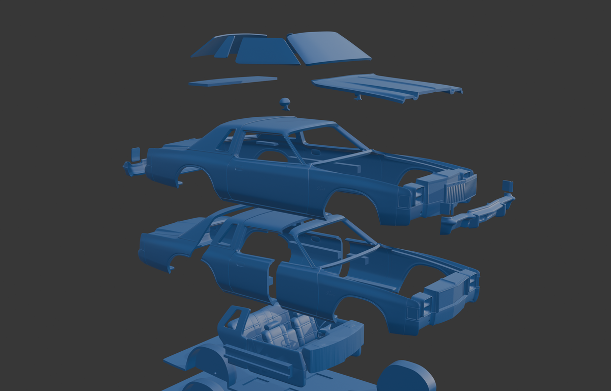 CHRYSLER CORDOBA 1979 3D PRINT MODEL