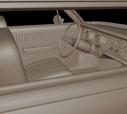 STL FILE buick wildcat 1963 3d print model - ARTISTIT