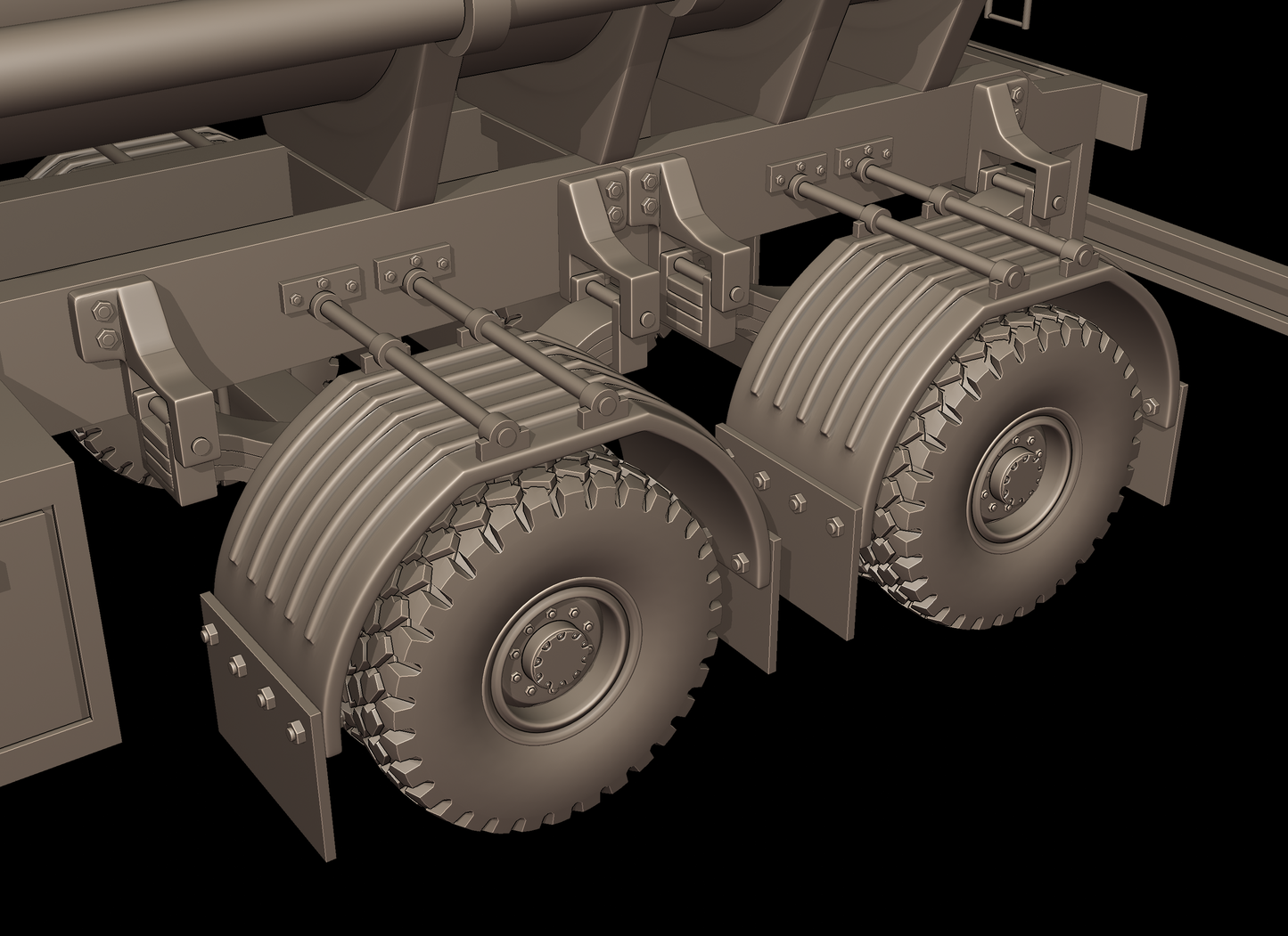 CIRCULAR TRAILER TANKER 3d print model