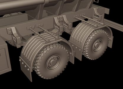 STL FILE CIRCULAR TRAILER TANKER 3d print model - ARTISTIT