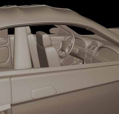 STL FILE custom ford mustang saleen 2001 3d print model - ARTISTIT