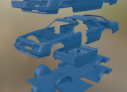 DODGE MIRADA 440 1980 3D PRINT MODEL
