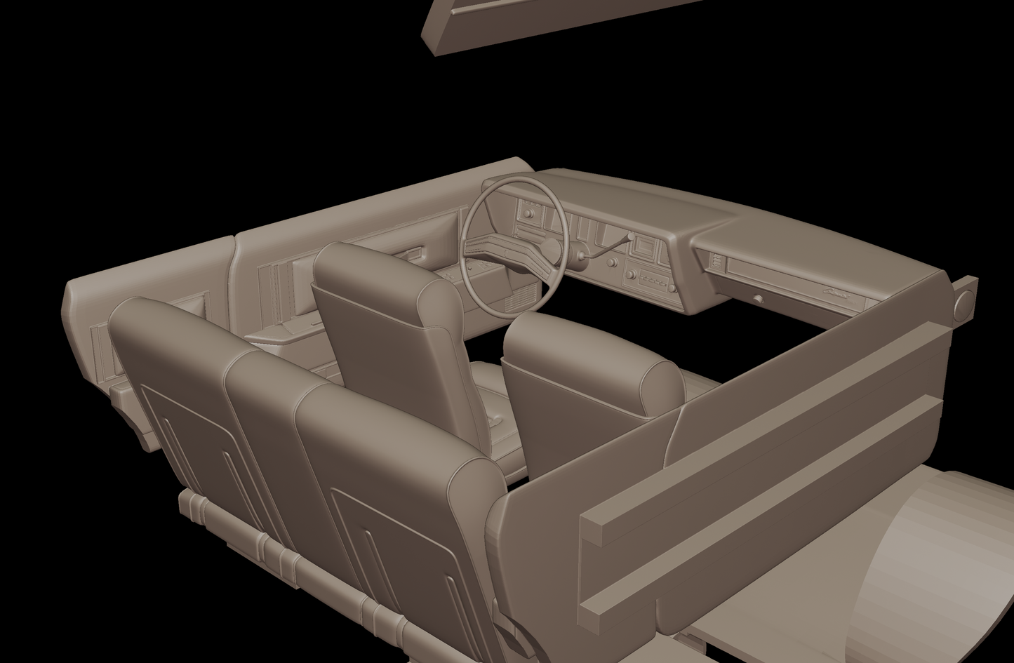 Lincoln Continental Mark V 1977 3d print model