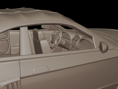 STL FILE ford mustang saleen 2001 3d print model - ARTISTIT