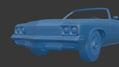 ‏‏Buick LeSabre 1972 two doors convertable 3D PRINT MODEL