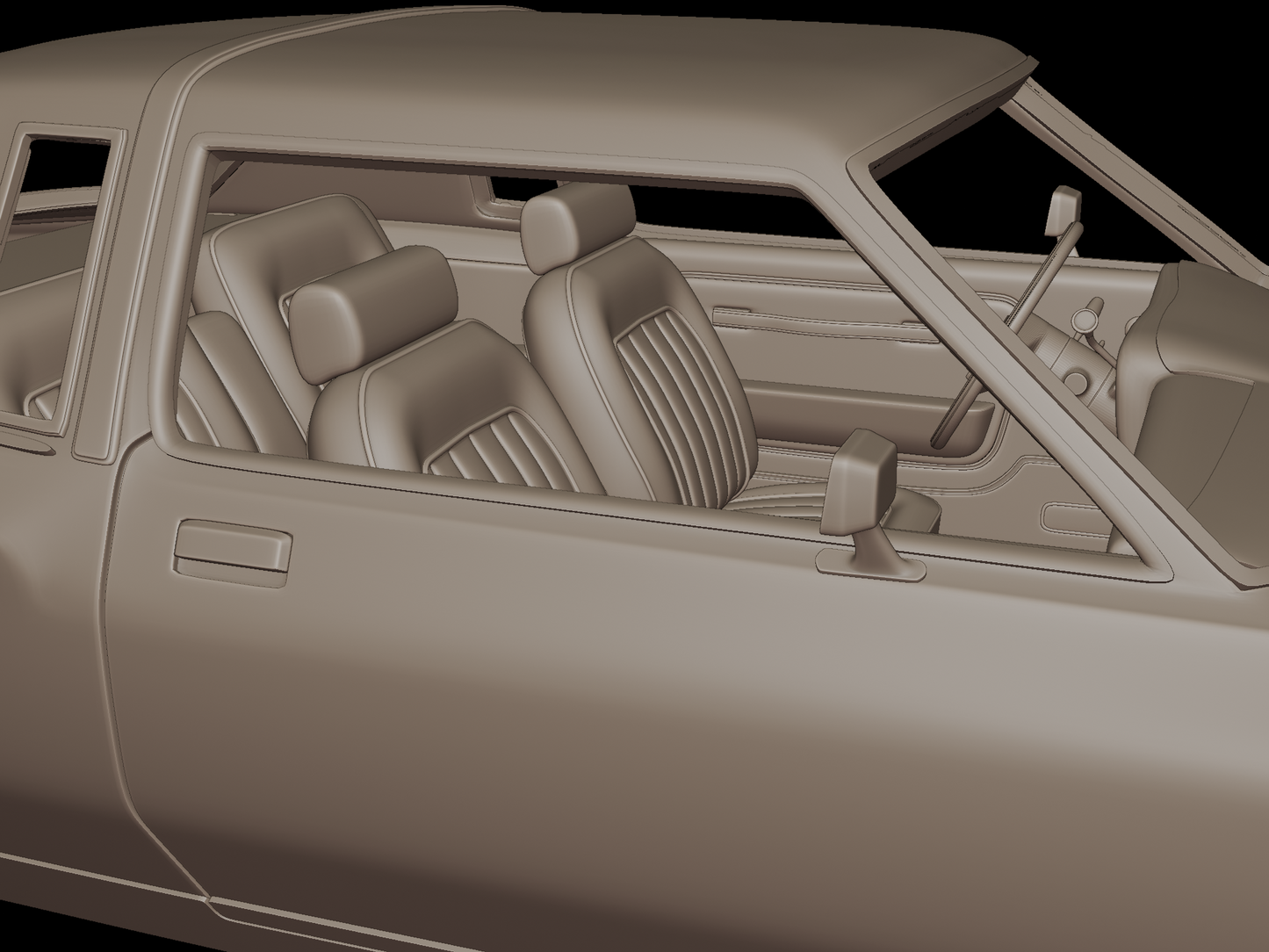 Crysler lebaron 1979 3d print model