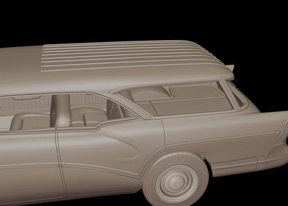 Buick Century Caballero Wagon 1957 3d print model