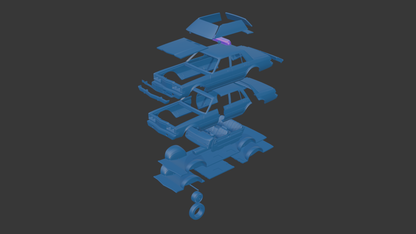 ‏‏Dodge DIPLOMAT TAXI 1980 3D PRINT MODEL