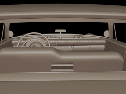 chrysler newport hardtop sedan 2 doors 1961 3d print model