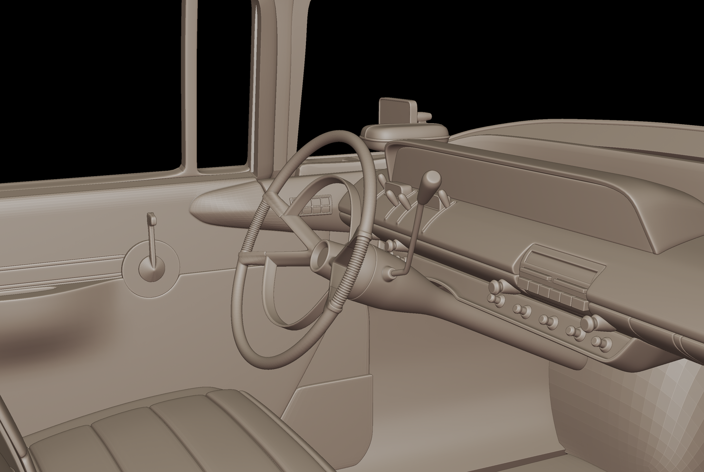 Lincoln Premiere sedan 1956 3d print model