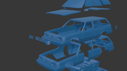 Dodge Aries K 1987 WAGON 3D PRINT MODEL