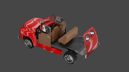 STL FILE 1956 Ford F100 Panel Truck - ARTISTIT