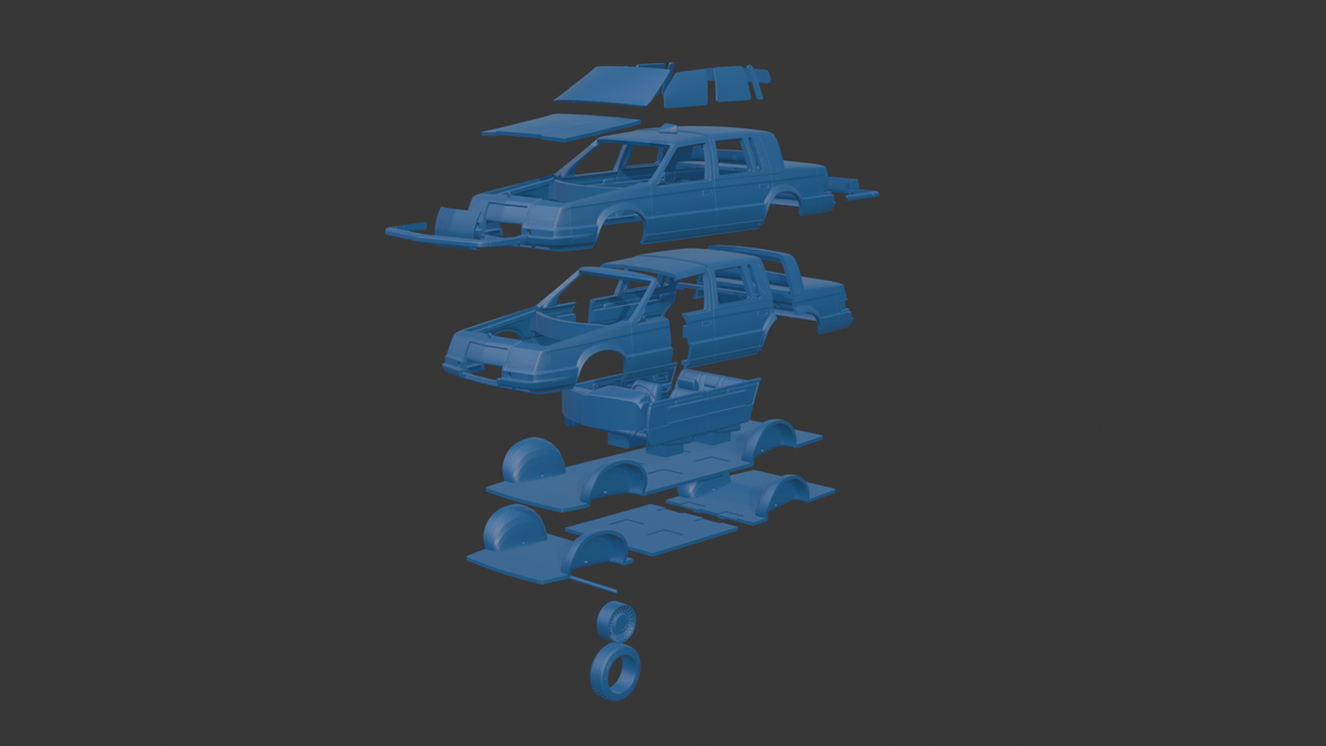 CHRYSLER IMPERIAL 1990 3D PRINT MODEL