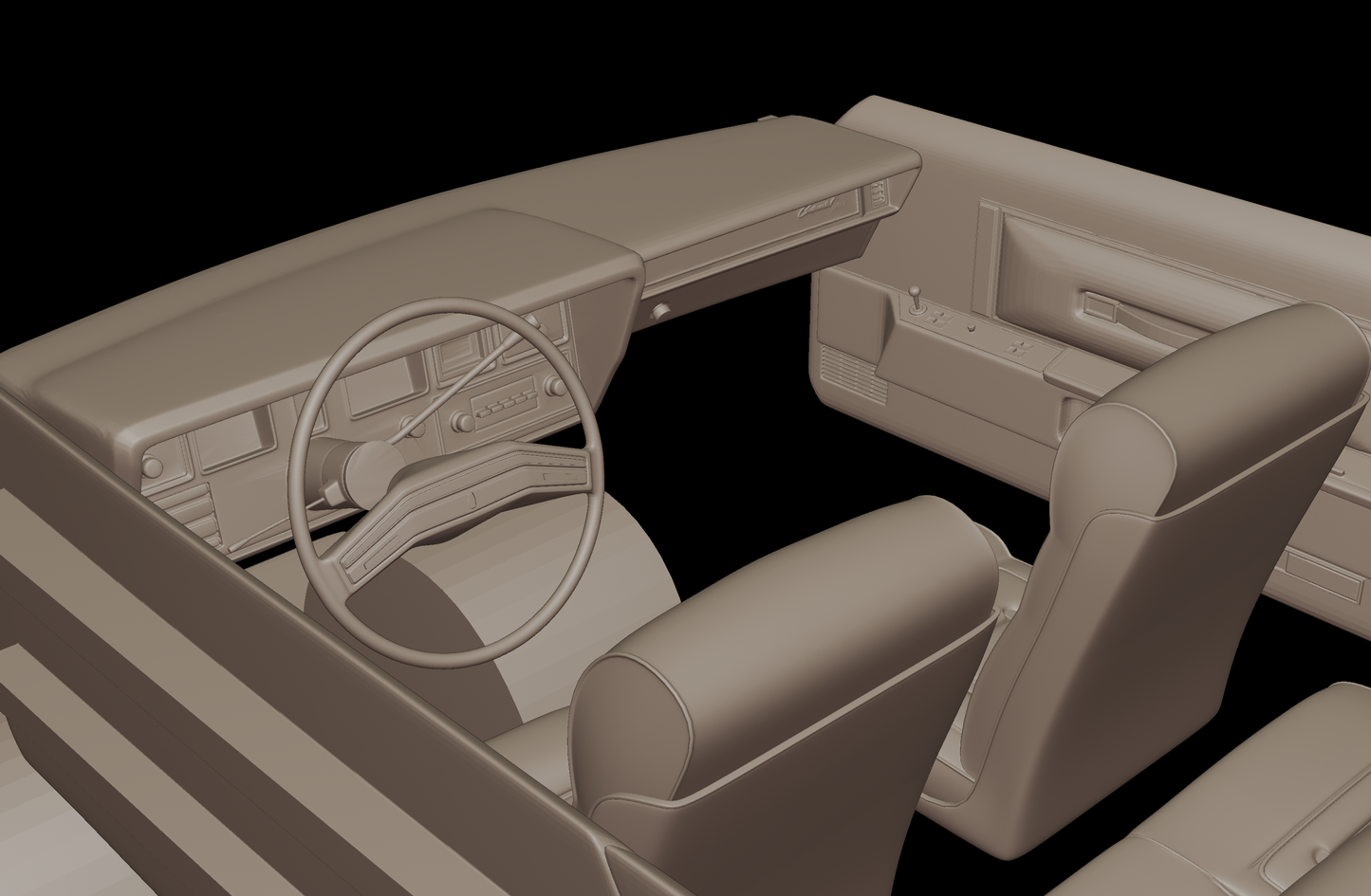 Lincoln Continental Mark V 1977 3d print model